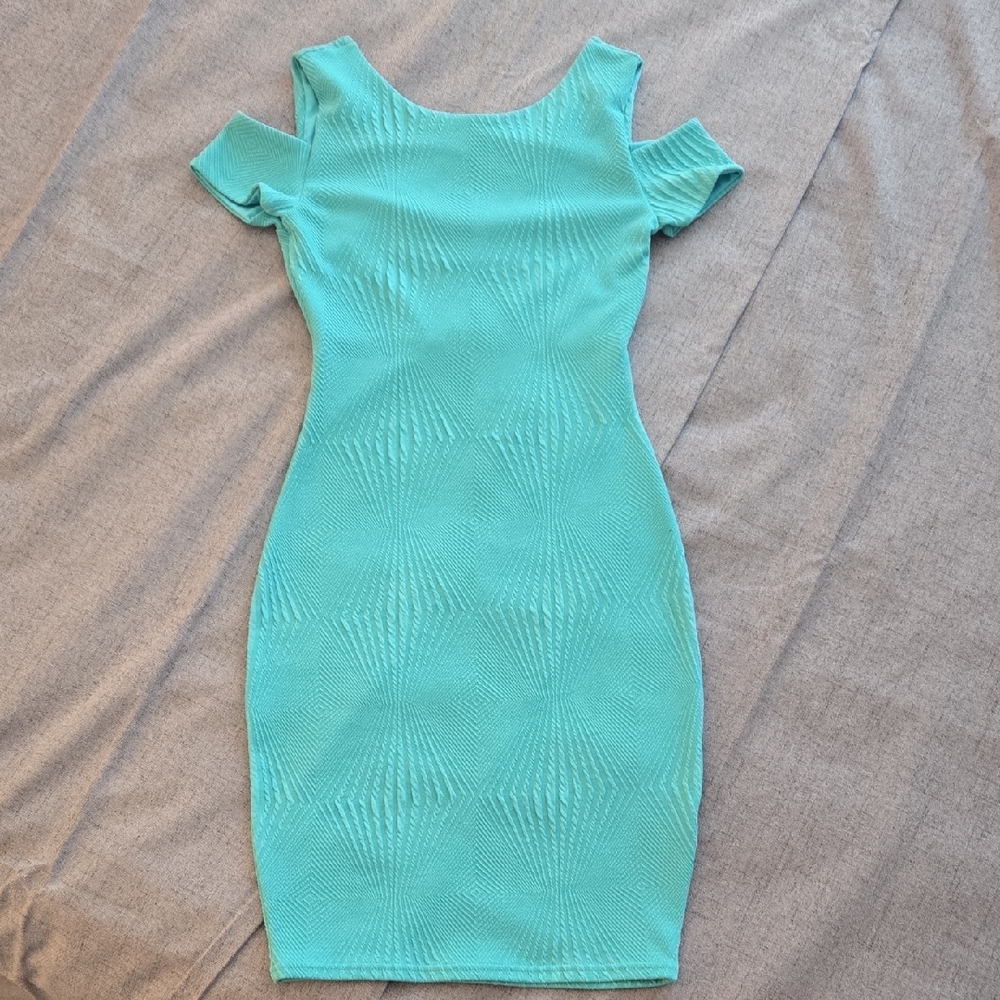 Jane Norman UK Chic Aqua Mini Dress